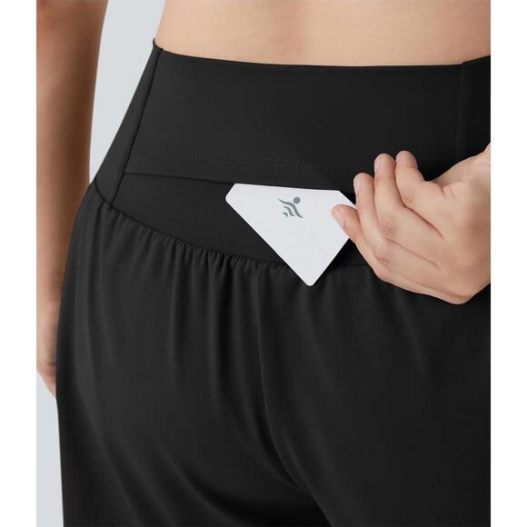 NWT Halara Super High Waisted 2-in-1 Yoga Plus Size Shorts 4''-Longer Length 3X - Picture 3 of 11